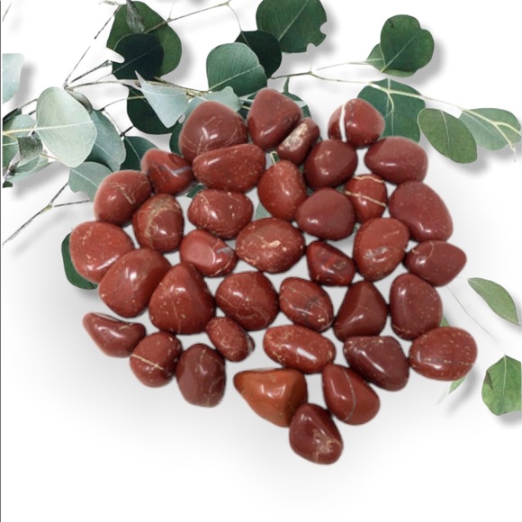 Red Jasper Tumble Crystal 2pc Set - Picture 1 of 3